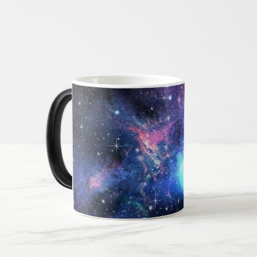 Galaxy, Universe, Stars, Outer Space Gift Pattern Magische Mok (Voorkant links)