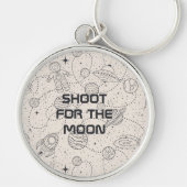 Galaxy Universe Sterren Gift voor Space Enthusiast Sleutelhanger (Voorkant)