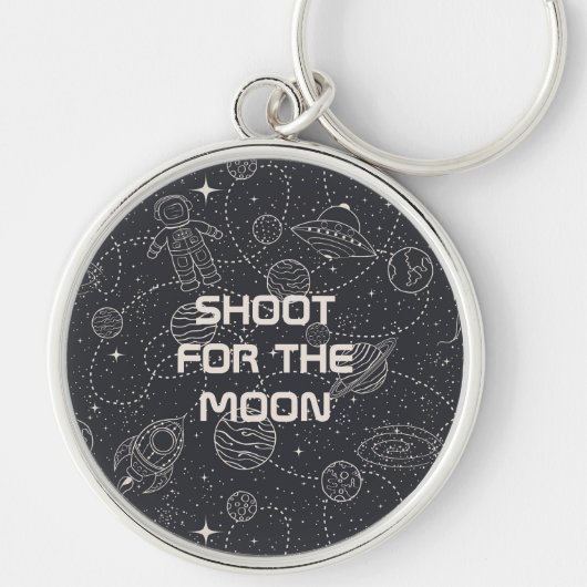 Galaxy Universe Sterren Gift voor Space Enthusiast Sleutelhanger (Voorkant)