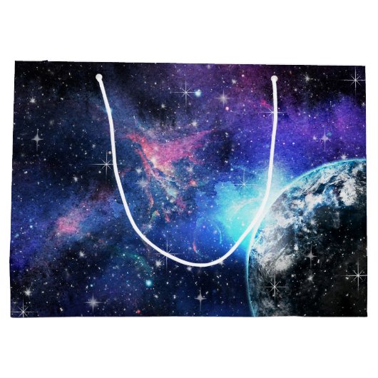 Galaxy, universum, sterren, Buitenspatie Groot Cadeauzakje (Achterkant)