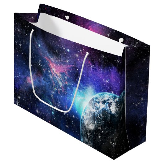 Galaxy, universum, sterren, Buitenspatie Groot Cadeauzakje (Voorkant Gekanteld)