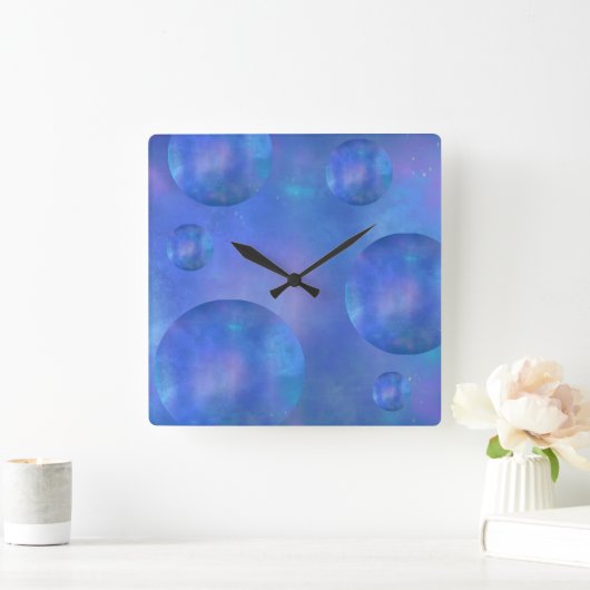Galaxy vägg-klocka vierkante klok (Huis)