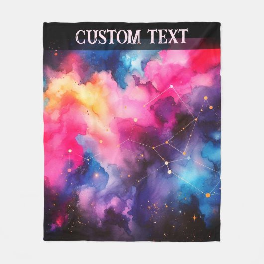 Galaxy Veil Fleece Deken (Voorkant)