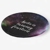 Galaxy Verjaardag Party Decoraties Ruimte Thema Papieren Bordje (Gekanteld)