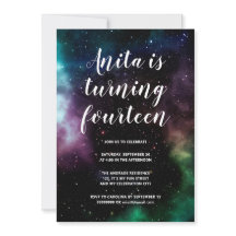 Galaxy Verjaardagsfeestje Tiener 14 Kosmische Ruim