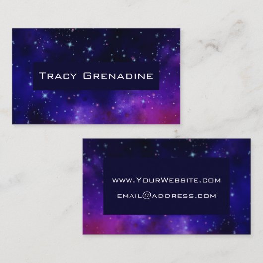 Galaxy Visitekaartje (Voorkant / Achterkant)