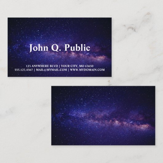 Galaxy Visitekaartje (Voorkant / Achterkant)