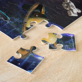 Galaxy Visitors in Space Jigzaag Puzzle Legpuzzel (Zijkant)