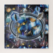 Galaxy Visitors in Space Jigzaag Puzzle Legpuzzel (Horizontaal)
