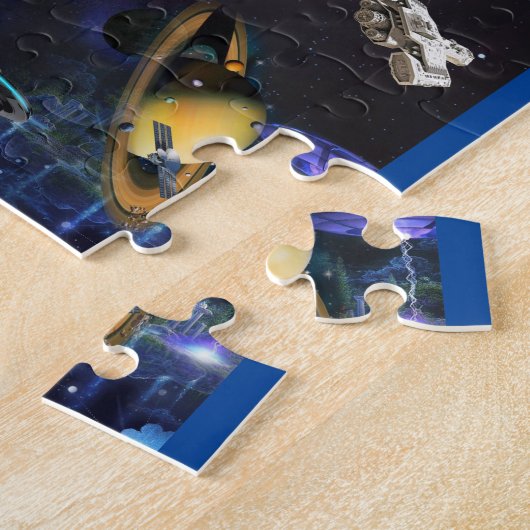 Galaxy Visitors in Space Legpuzzel (Zijkant)