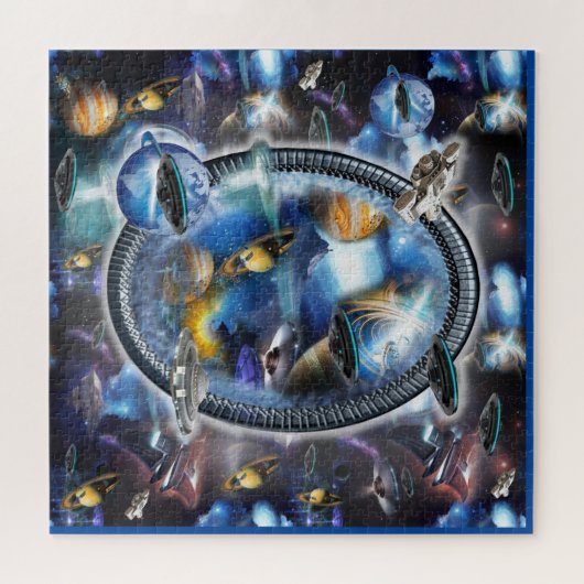 Galaxy Visitors in Space Legpuzzel (Horizontaal)