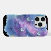 Galaxy Vlinder Hoesje voor Telefoon iPhone Hoesje (Achterkant horizontaal)