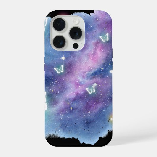 Galaxy Vlinder Hoesje voor Telefoon iPhone Hoesje (Achterkant)