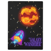 Galaxy Wanderer geïsoleerde tuimelaar Klembord (Achterkant)