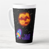 Galaxy Wanderer geïsoleerde tuimelaar Latte Mok (Linkerhoek)