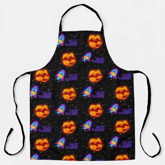 Galaxy Wanderer geïsoleerde tuimelaar Schort (Voorkant)