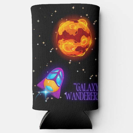 Galaxy Wanderer geïsoleerde tuimelaar Seltzer Blikjeskoeler (Voorkant)