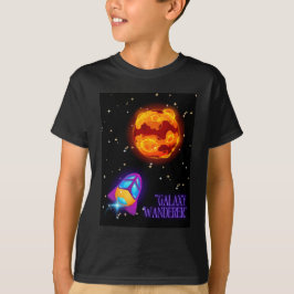 Galaxy Wanderer geïsoleerde tuimelaar T-shirt