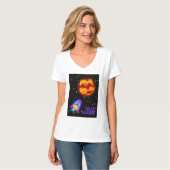 Galaxy Wanderer geïsoleerde tuimelaar T-shirt (Voorkant volledig)