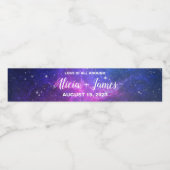 Galaxy Water Labels op maat Waterfles Etiket (Enkel label)