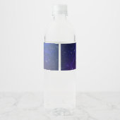 Galaxy Water Labels op maat Waterfles Etiket (Achterkant)