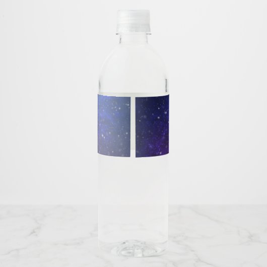 Galaxy Water Labels op maat Waterfles Etiket (Achterkant)