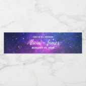 Galaxy Water Labels op maat Waterfles Etiket (Enkel label)