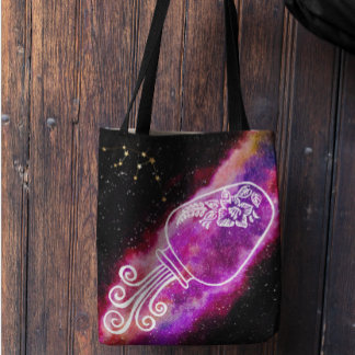 Galaxy Waterman Persoonlijk Sterrenbeeld Tote Bag