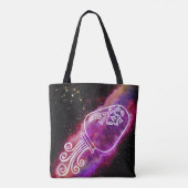 Galaxy Waterman Persoonlijk Sterrenbeeld Tote Bag (Achterkant)