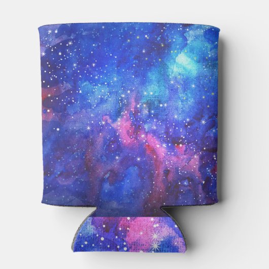 Galaxy Waterverf Night Sky. Blikjeskoeler (Achterkant)