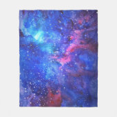 Galaxy Waterverf Night Sky. Fleece Deken (Voorkant)