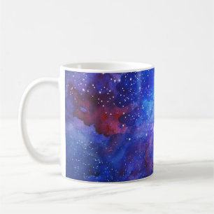 Galaxy Waterverf Night Sky. Koffiemok