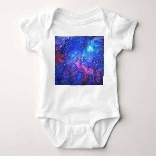 Galaxy Waterverf Night Sky. Romper (Voorkant)