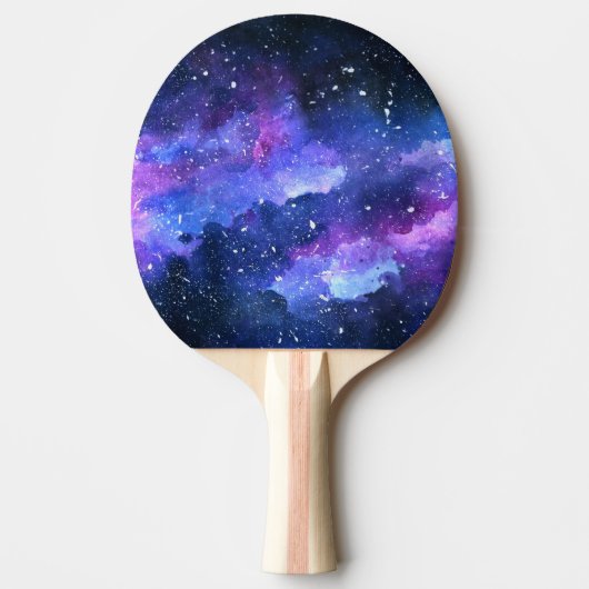 Galaxy Waterverf Schilderen Sport cadeau voor hem Tafeltennisbatje (Voorkant)