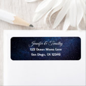 Galaxy Wedding Celestial Universe Stars Elegant Etiket (Insitu)