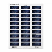 Galaxy Wedding Celestial Universe Stars Elegant Etiket (Full Sheet)