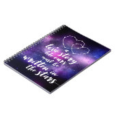 Galaxy Wedding Constellatie in de sterren Notitieboek (Linkerzijde)