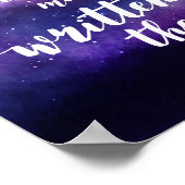 Galaxy Wedding Constellatie in de sterren Poster (Hoek)