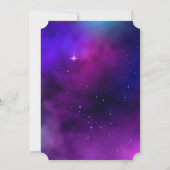 Galaxy Wedding Invitation Kaart (Achterkant)