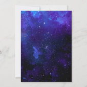 Galaxy Wedding Seating Chart | Cosmic Night Sky  Kaart (Achterkant)