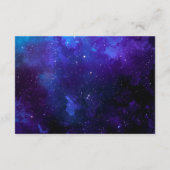 Galaxy Wedding Wishing Well | Space Honeymoon Fund Informatiekaartje (Achterkant)