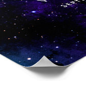 Galaxy Welkom Trouwbord | Space Sterrennacht Poster (Hoek)