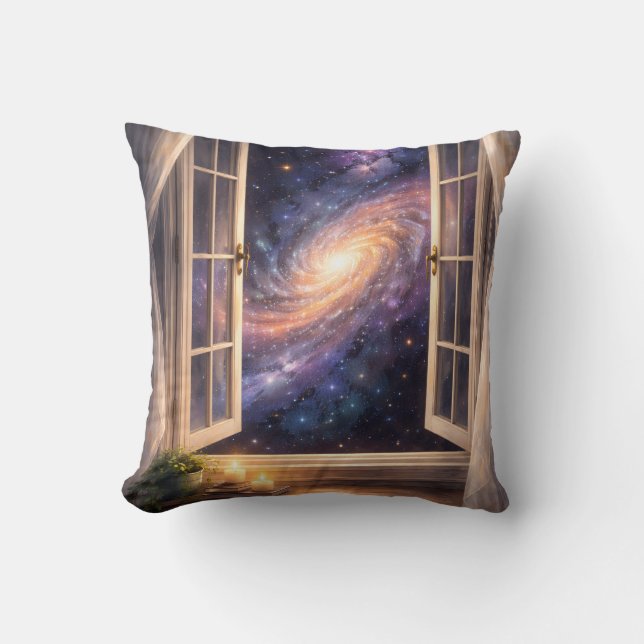 Galaxy Window Pillow Kussen (Voorkant)