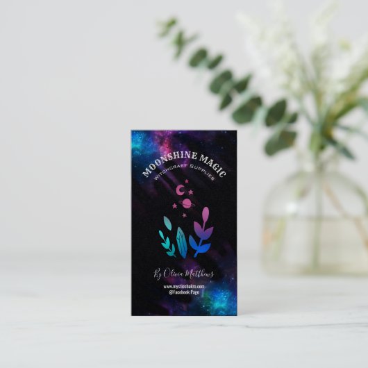 Galaxy Witchcraft Spell Kit Visitekaartje (Staand voorkant)
