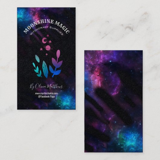Galaxy Witchcraft Spell Kit Visitekaartje (Voorkant / Achterkant)