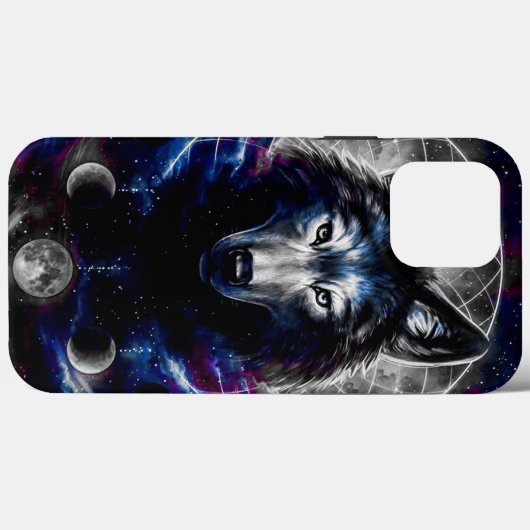 Galaxy Wolf Hoesje-Mate iPhone Case (Achterkant (horizontaal))