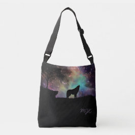 Galaxy Wolf met Monogram Crossbody Tas