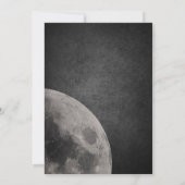 Galaxy Yellow Moon 13th Birthday Party nodigt (Achterkant)