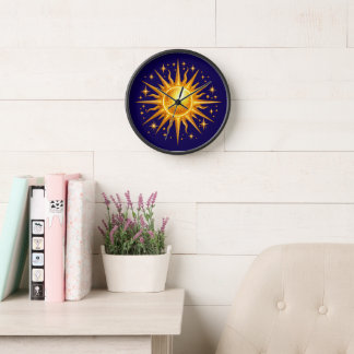 Galaxy Zon en Sterren Nep Goud Navyblauw  
