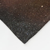 Galaxy, zwarte hol fleece deken (Hoek)